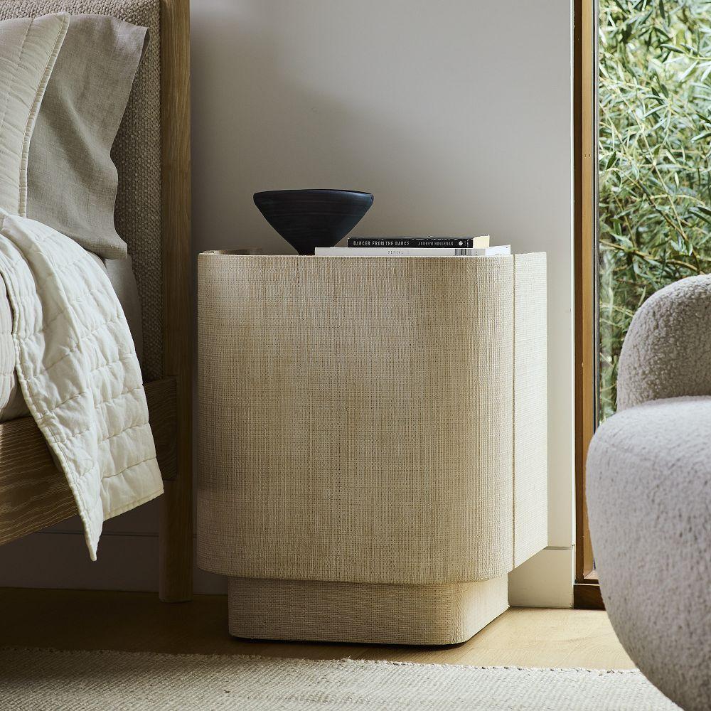 Raffia nightstand hotsell